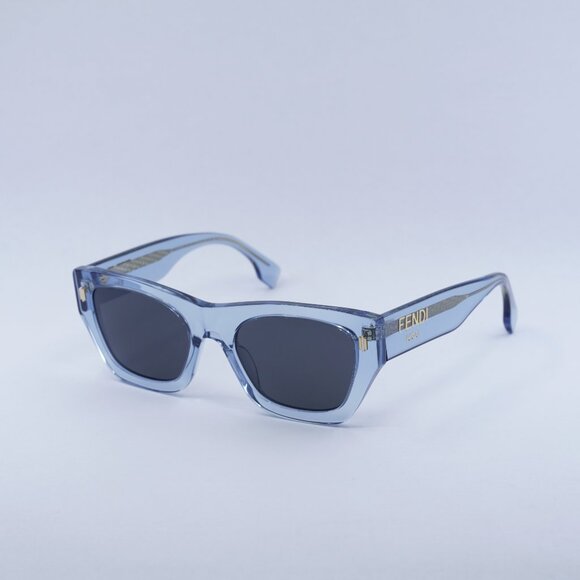 🕶️ New Fendi FE40100I 90A Sunglasses - Blue Frame, Grey Lenses - Picture 1 of 10